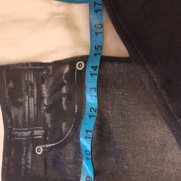 Genie Slim Jeggins L-XL polyester spandex Grey black jeans color - Picture 6 of 9